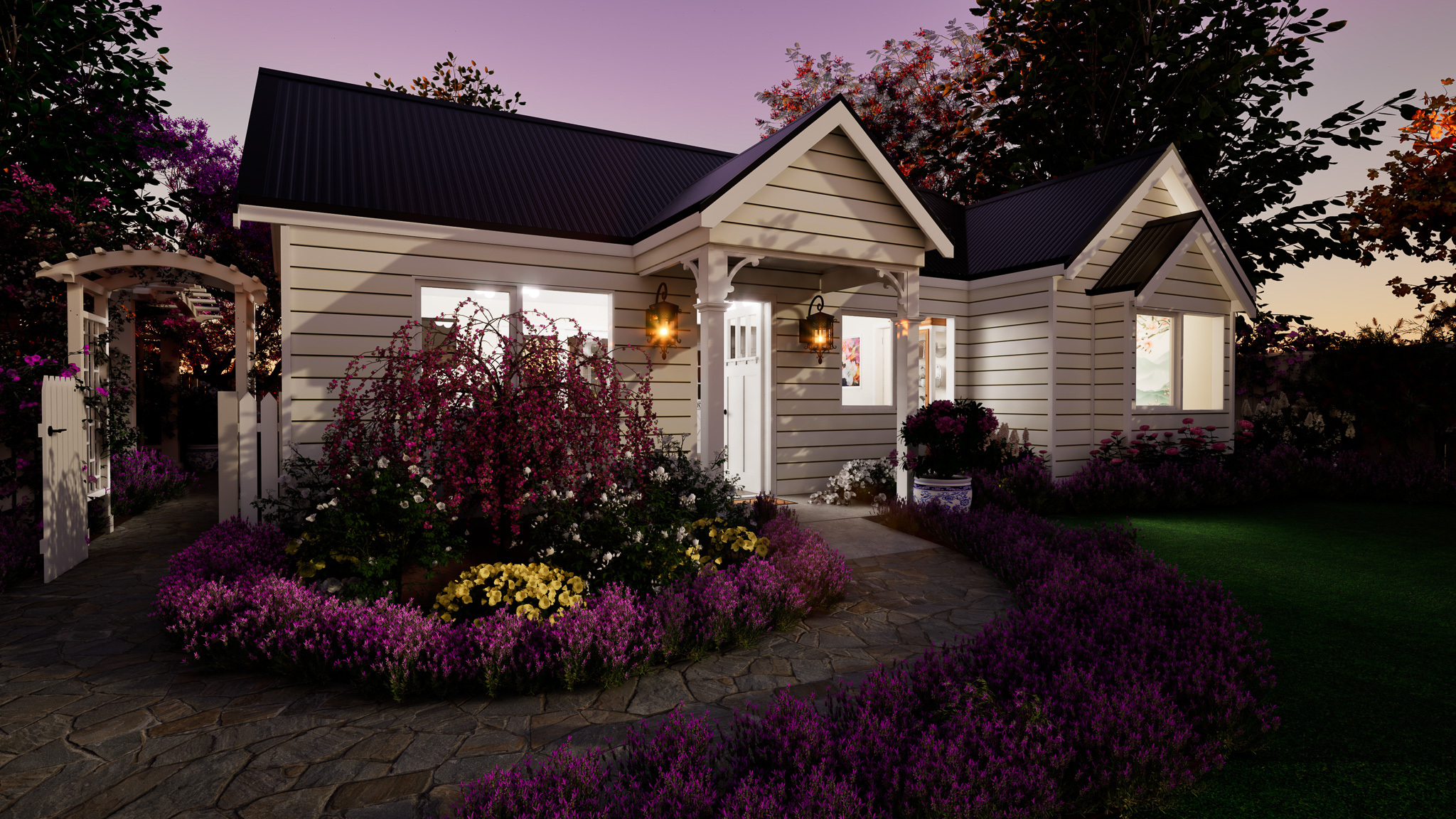 HAMPTONS LAVENDER COTTAGE 60 SQM