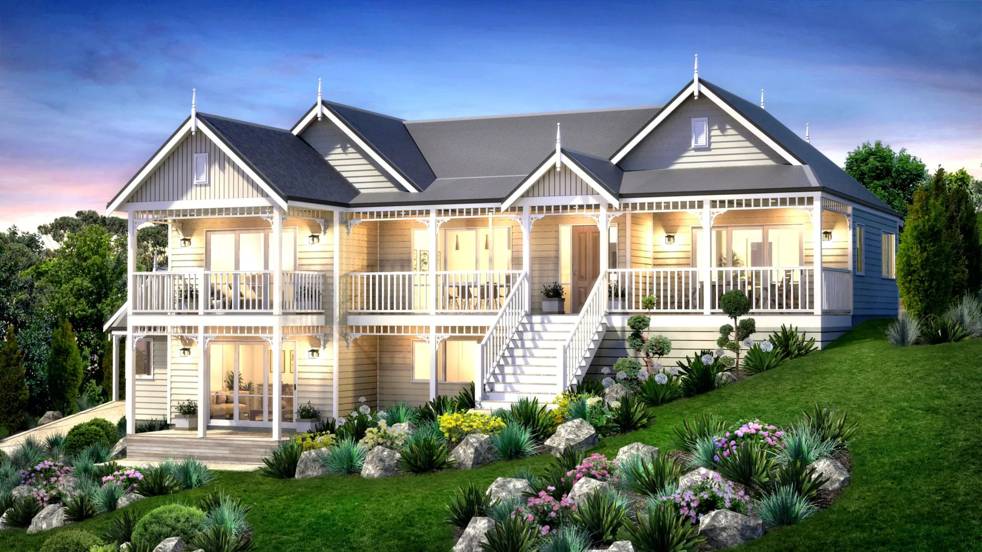 A completed Storybook home