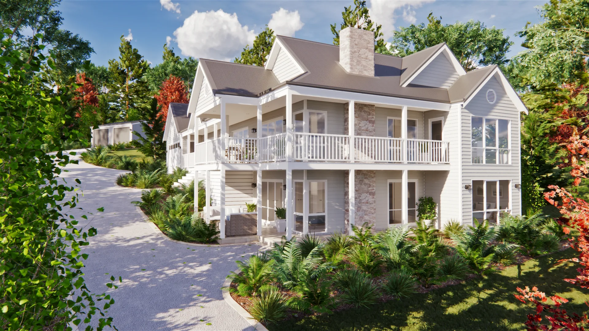 Millingandi Homestead - a country Storybook home on sloping rural land