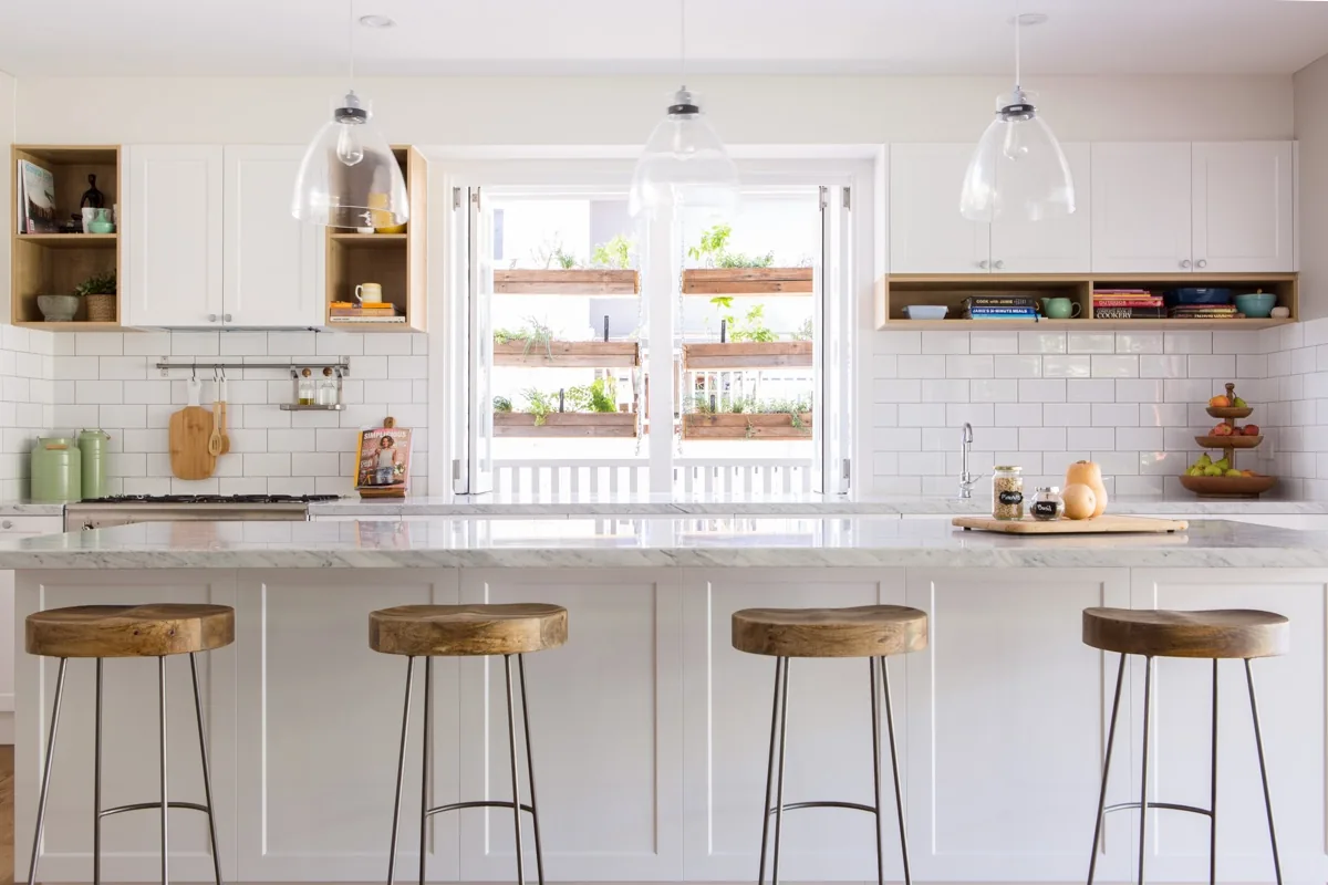 A family kitchen at the centre of an open-plan Storybook living space